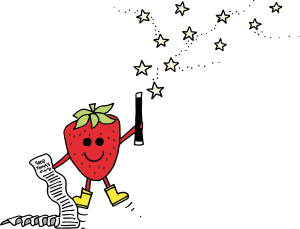 Vitaminnies character Cece the Strawberry has a long list of good things she can do for your body